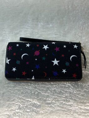 ModCloth Camp Director Zip Wallet Celestial Stars Moons Planets